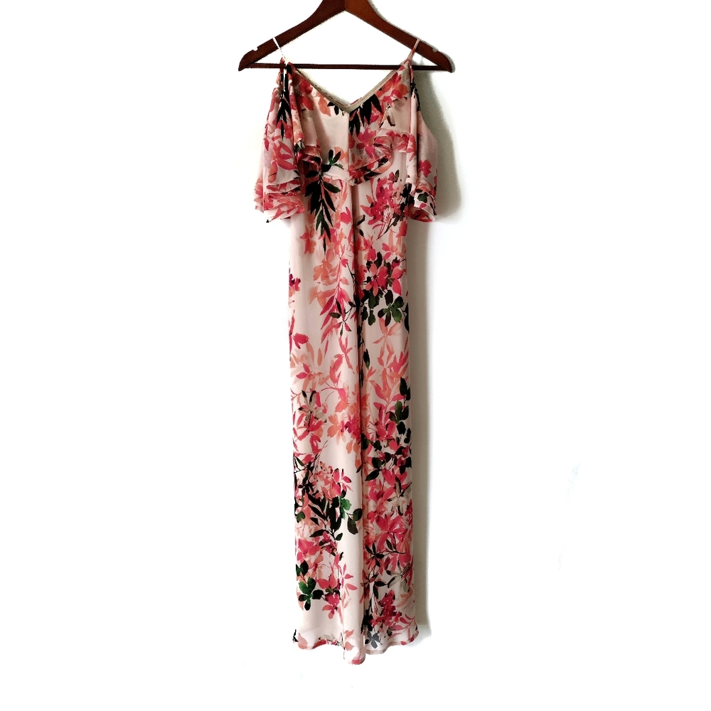 Calvin Klein Floral Cold Shoulder Dress 6